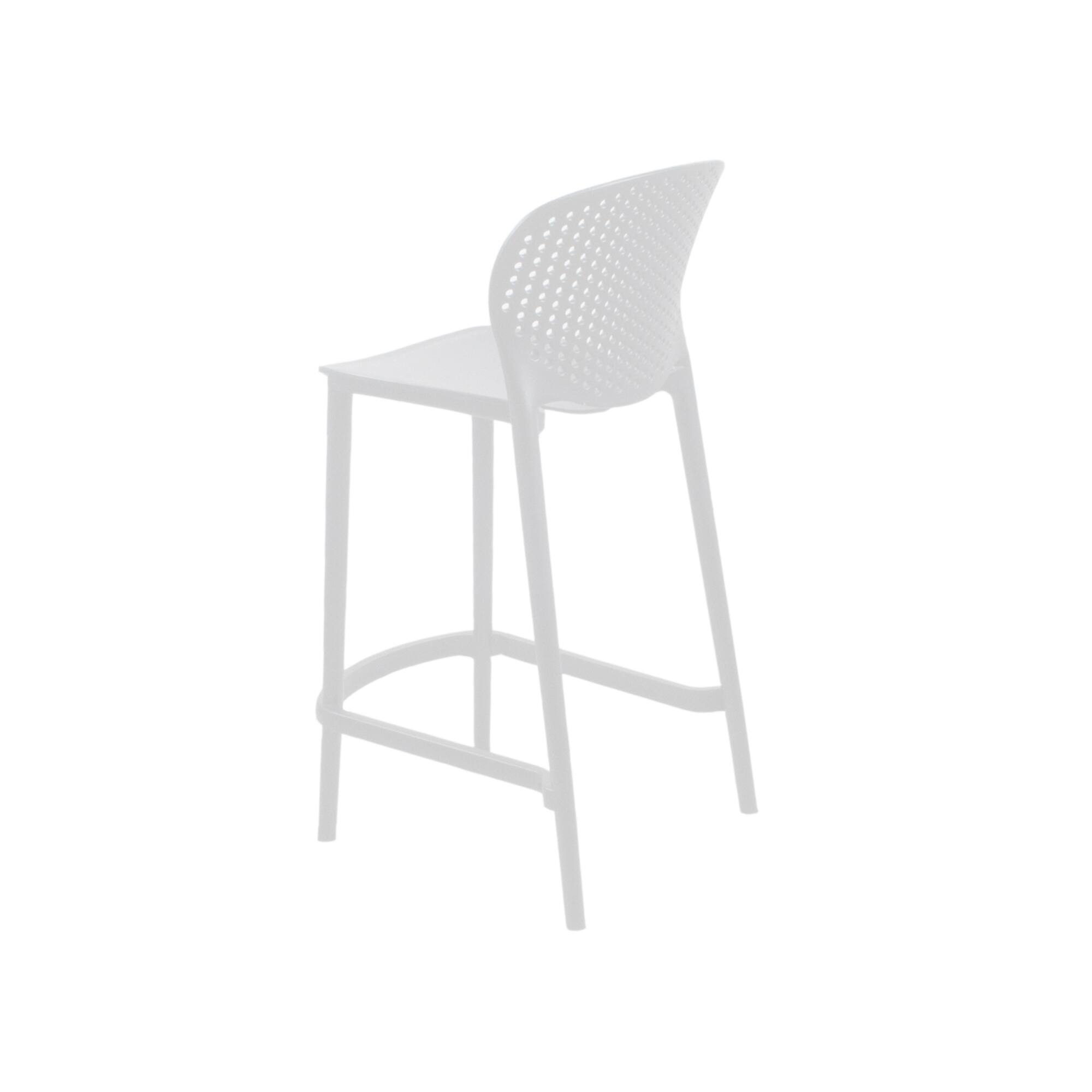 (Set of 2) Clyde Contract Grade Plastic Modern Counter Stool Bed Bath