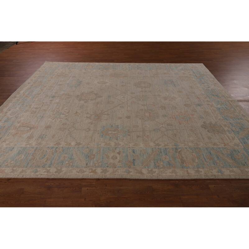 Oushak Turkish Area Rug Handmade Vegetable Dye Wool Carpet - 8'0"x 10'0"