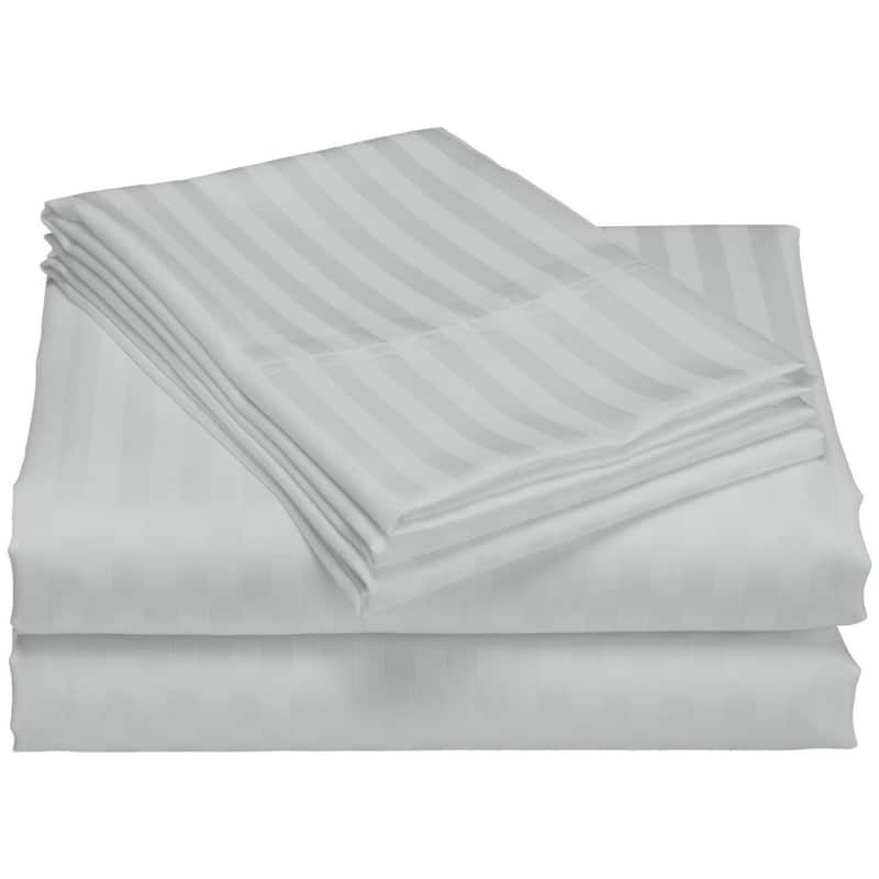 Home Sweet Home Dream Striped 1200 TC Cotton Deep Pocket Bed Sheet Set