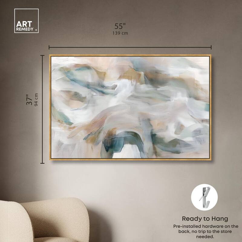 Whispering Colors IV Canvas by Art Remedy