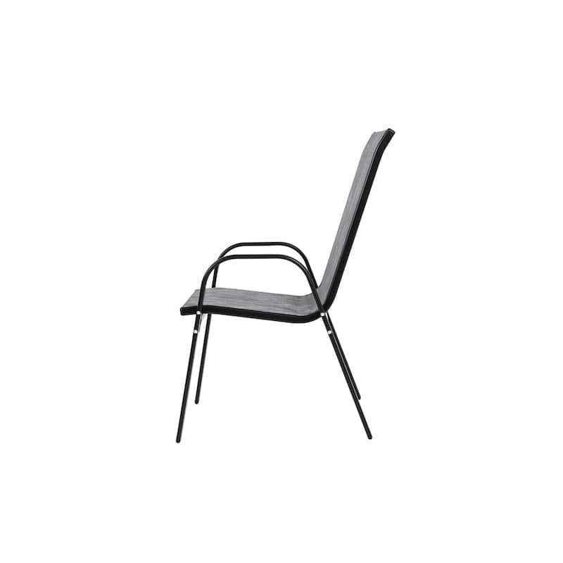 Outdoor Camping Chairs with Breathable Textilene Fabric Set of 2