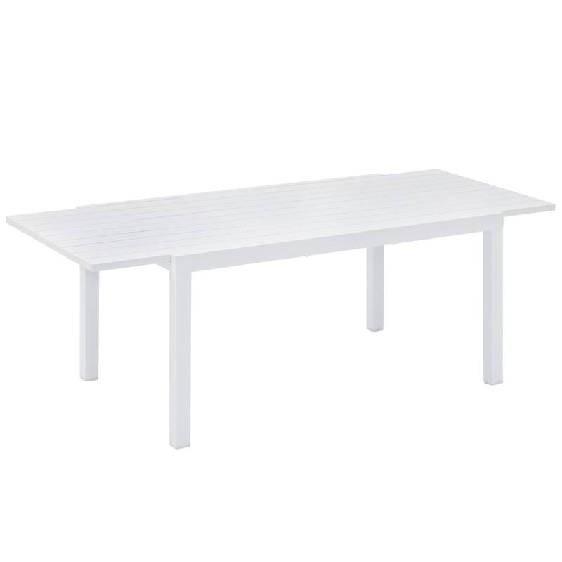 Outdoor Patio Dining Set Chairs and Extendable Table