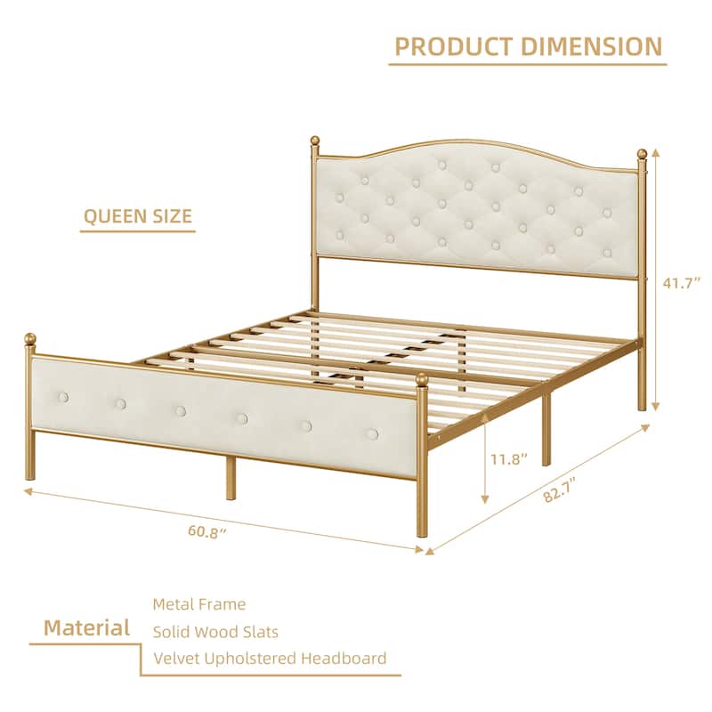 Upholstered Platform Bed