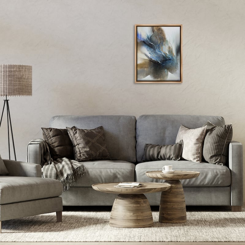 Stupell Solemn Neutral Atmosphere Framed Floater Canvas Wall Art Design By K. Nari