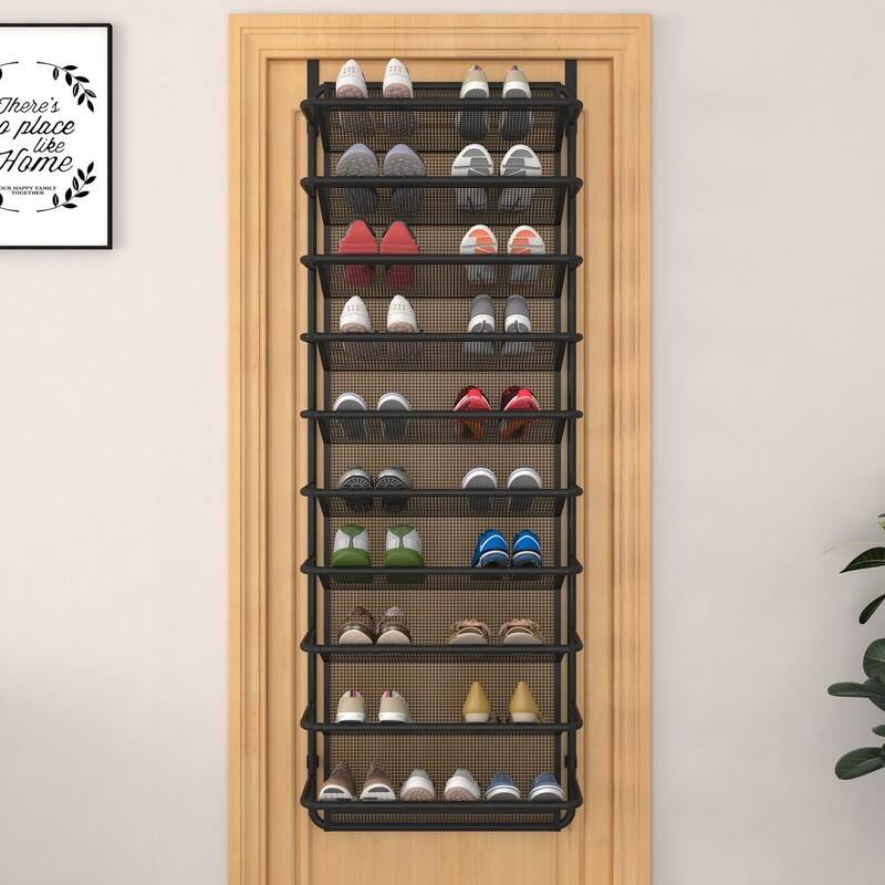 10 Tier Shoe Rack Over The Door Shoe Organizer