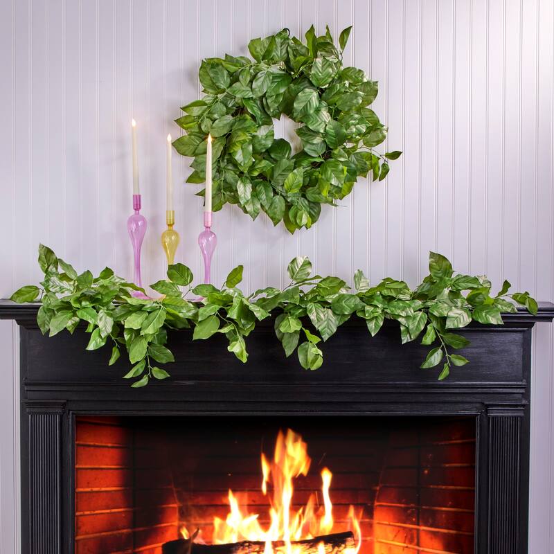60" UV Treat Pe Salal Leaf Garland