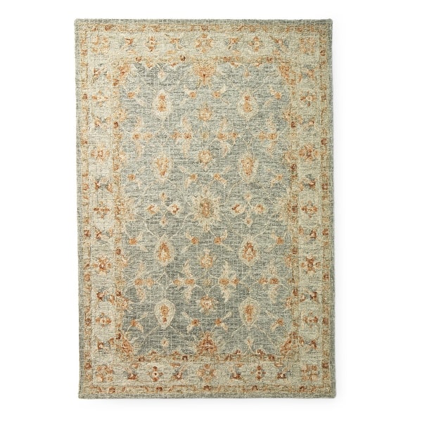 slide 2 of 20, Alexander Home Shabby-Chic Mosaic Spa Hand-hooked 100% Wool Rug
