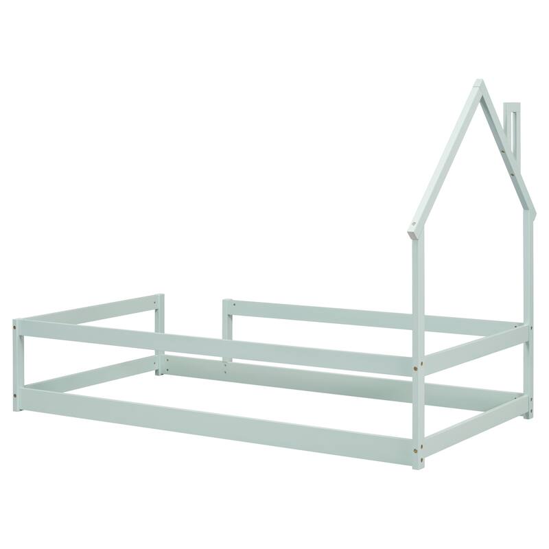 Twin Size Wood bed with Fences
