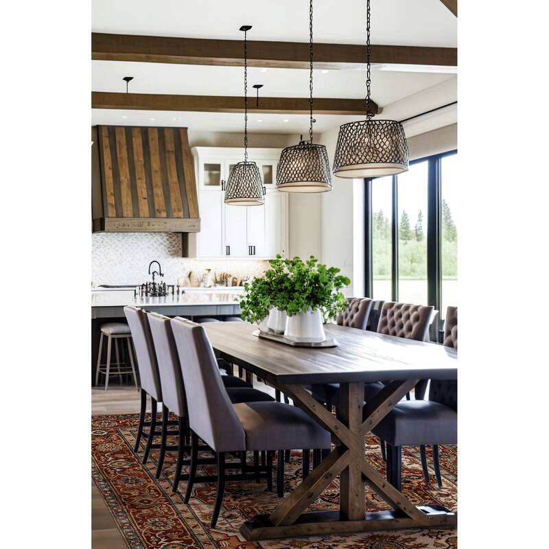 ECARPETGALLERY Hand-knotted Jules Sultane Ivory Wool Rug - 8'9 x 11'9