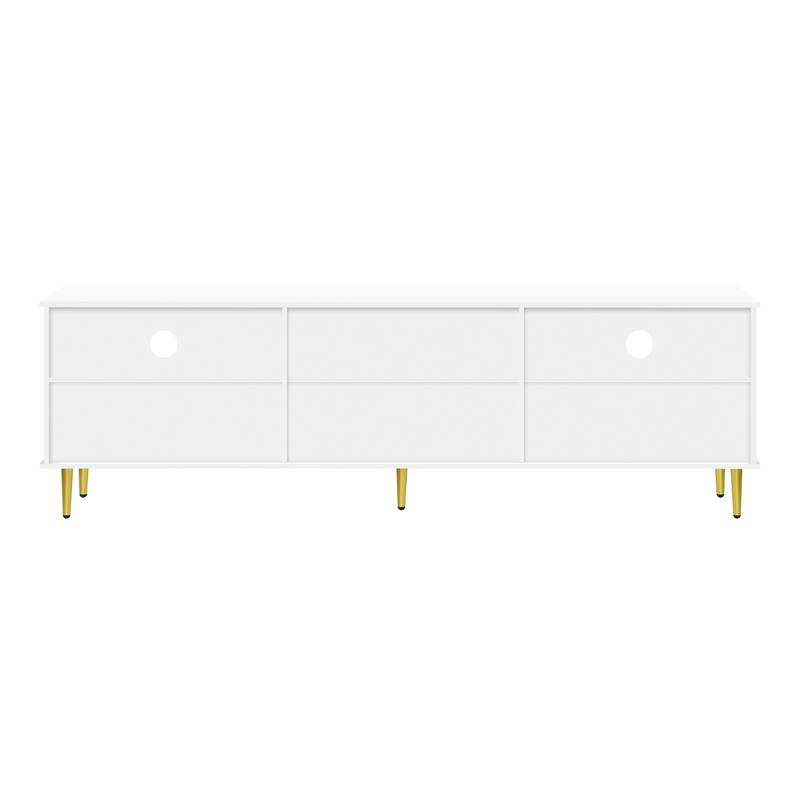 78.7" TV Stand, Storage Media Console w/ 2 Drawers, 2 Cabinets