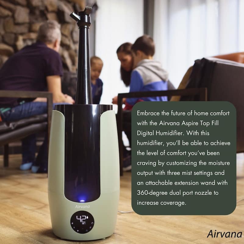 Airvana AV200HUM Aspire 2.25 Gallon Top Fill Digital Humidifier