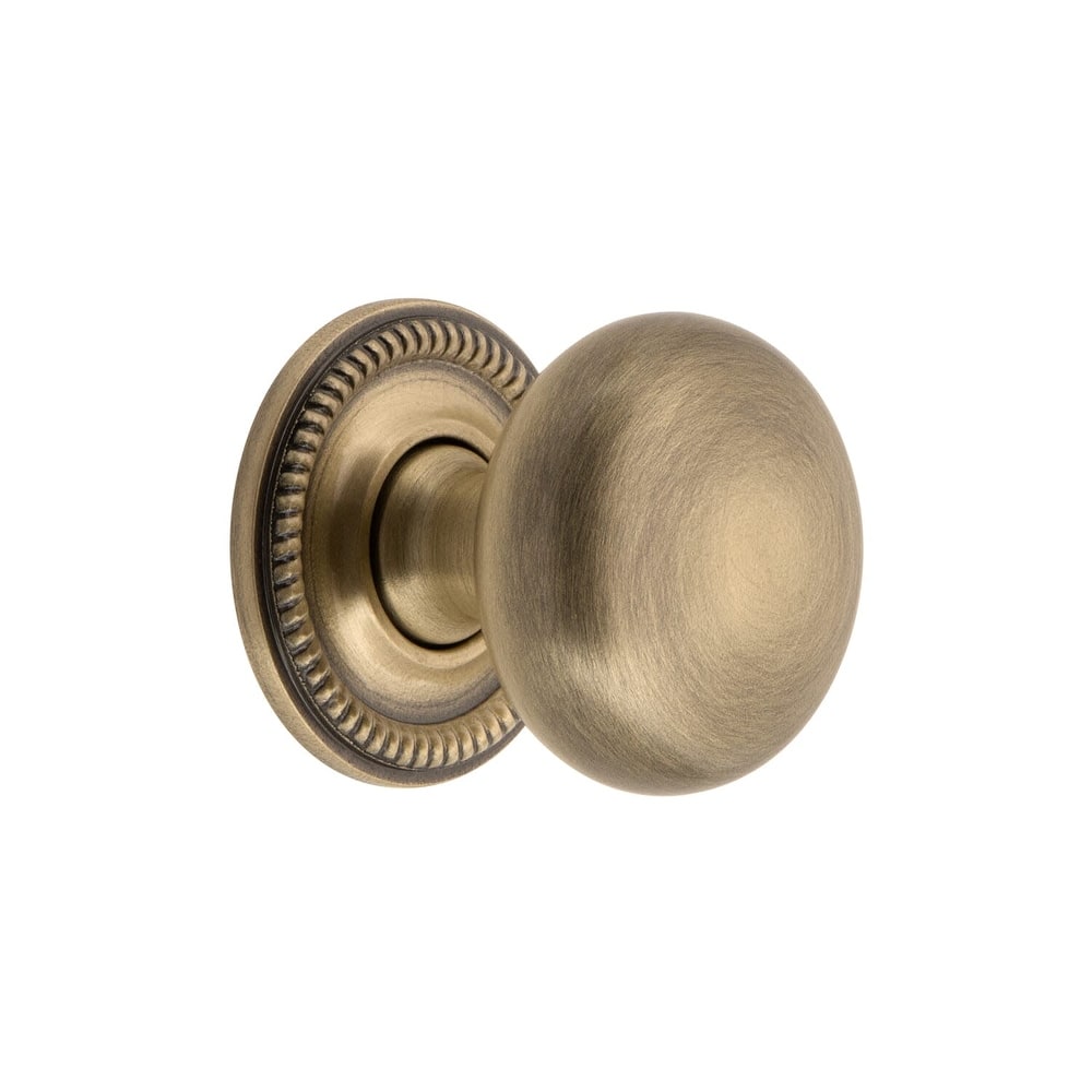 Grandeur FIFT-BRASS-KNOB-NEWP Fifth Avenue 1-3/8” Solid Metal Luxury