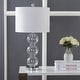preview thumbnail 22 of 63, JONATHAN Y Ella 27" Glass Triple-Sphere LED Table Lamp, Mercury Silver/Chrome (Set of 2)