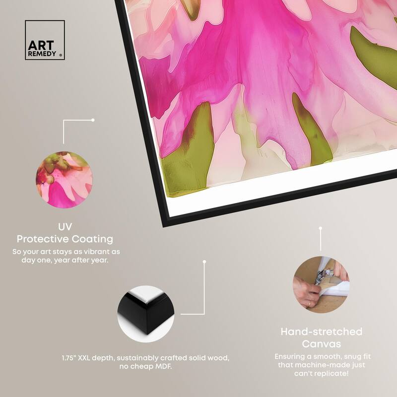 Vibrant Fluidity Floral I Canvas by Art Remedy