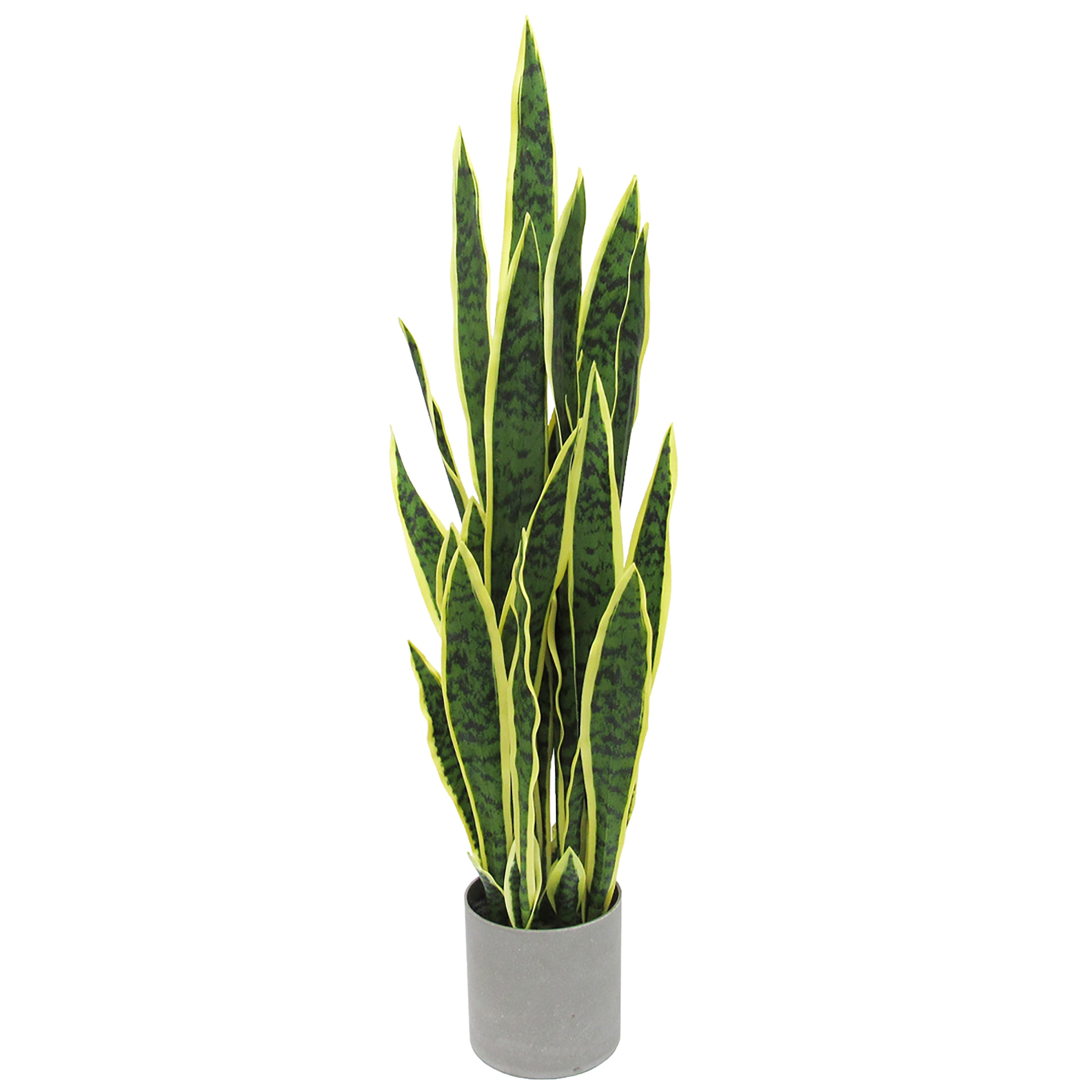 Artificial Sansevieria Snake Plant in Grey Pot - On Sale - Bed