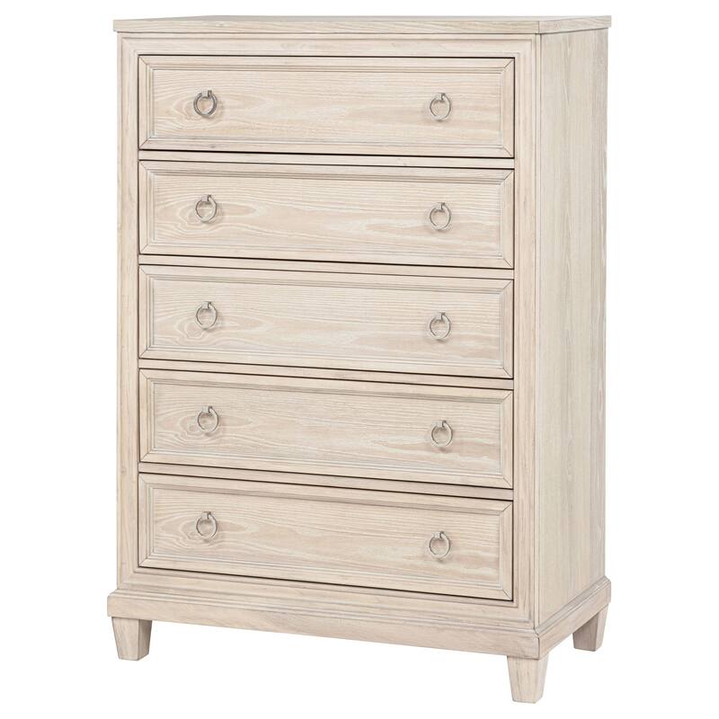 Pembroke 5-drawer Chest of Drawers Washed Oak