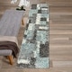 preview thumbnail 56 of 54, World Rug Gallery Distressed Modern Boxes Plush Shag Area Rug