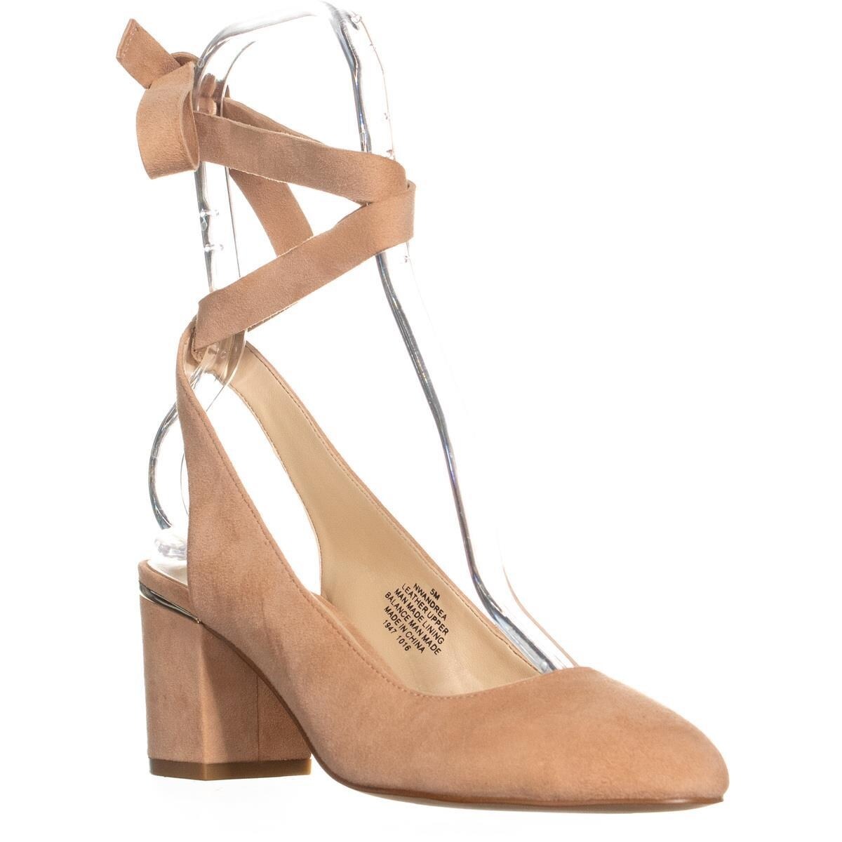 nine west light pink pumps