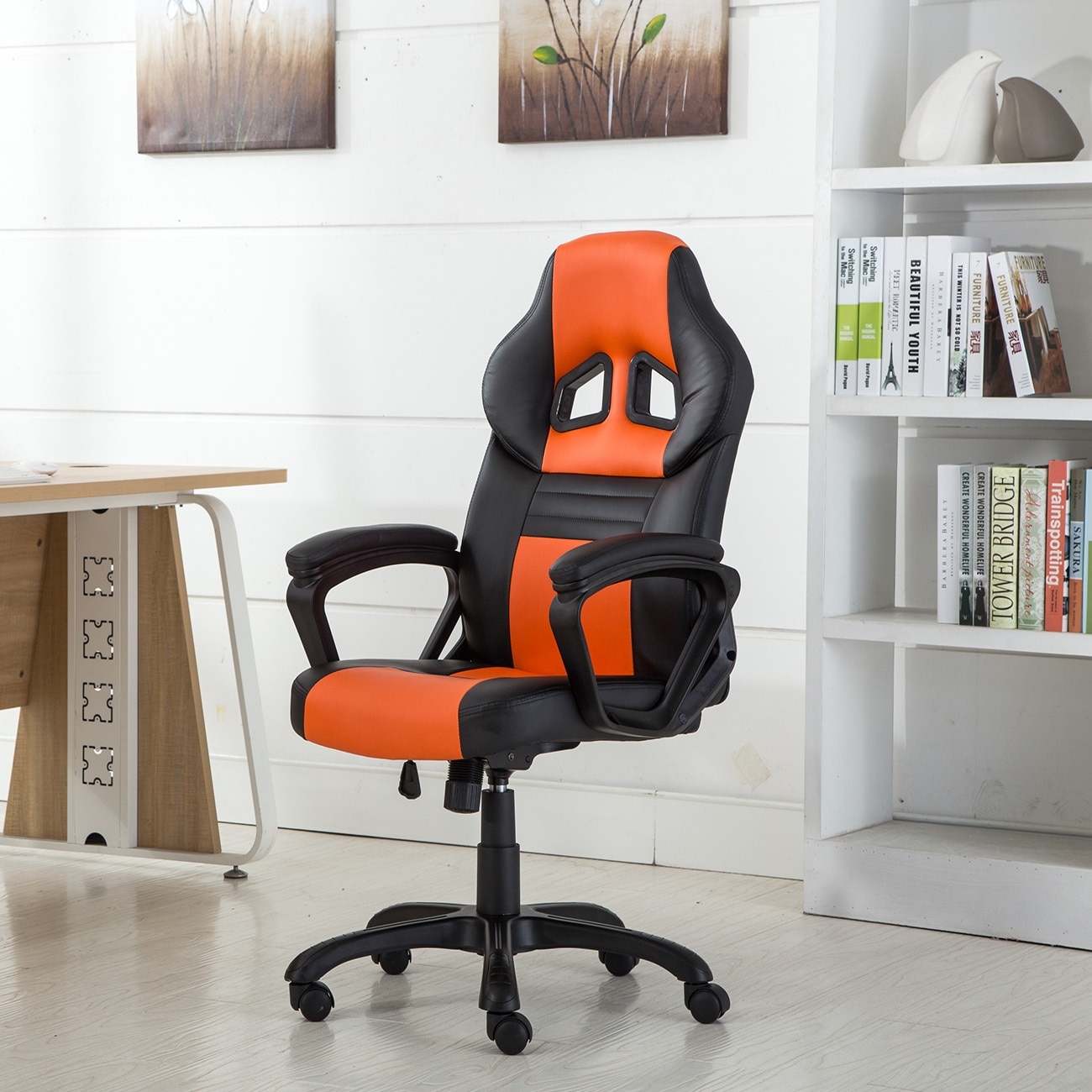 executive computer desk task office chair orange executive computer desk task office chair orange