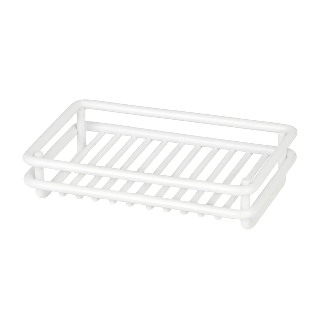 Creative Home White Powder Coated Metal Wire Soap Dish