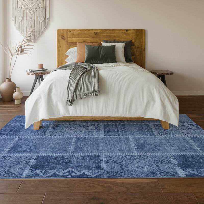 Premium Washable Super Soft Vintage Patchwork Mayfield Rug