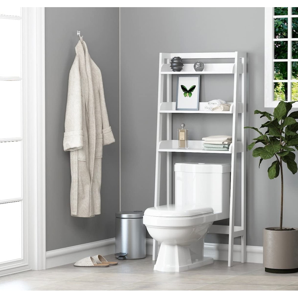 Furniouse Over The Toilet Storage Cabinet with Toilet Paper Holder