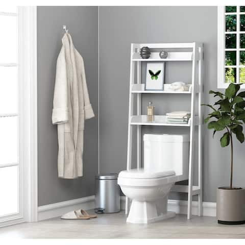 UTEX 3-Shelf Bathroom Organizer Over The Toilet, Bathroom Spacesaver,Collection Spacesaver