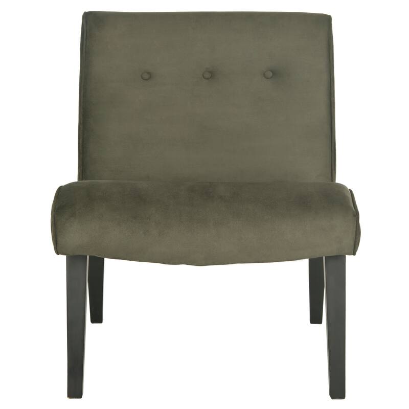 SAFAVIEH Sibille Mid-Century Forest Green Chair - 25.2" x 29.9" x 30.7" - 25Wx30Dx31H