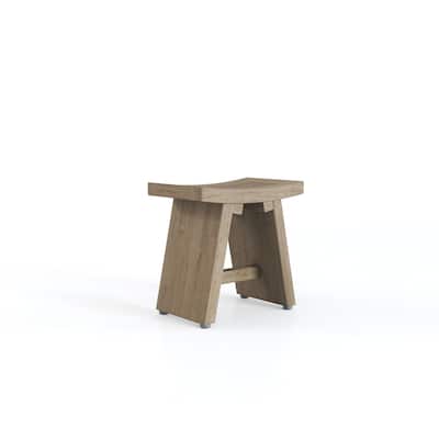 13" Asia Teak Shaving & Washing Foot Rest