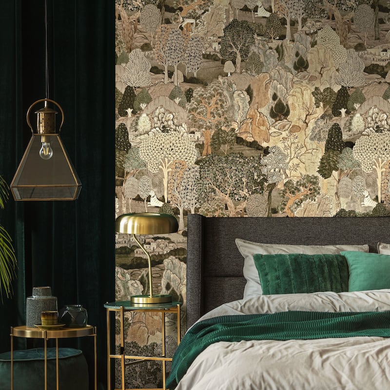 Vintage Woodland Tapestry Wallpaper Mural