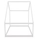 preview thumbnail 6 of 6, White Full Size Solid Wood House Bed with Roof for Kids