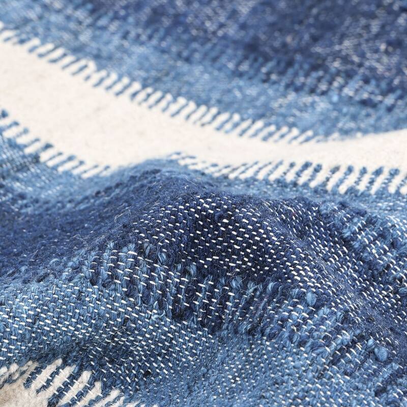 Overton Handmade Modern Contemporary Striped Area Rug