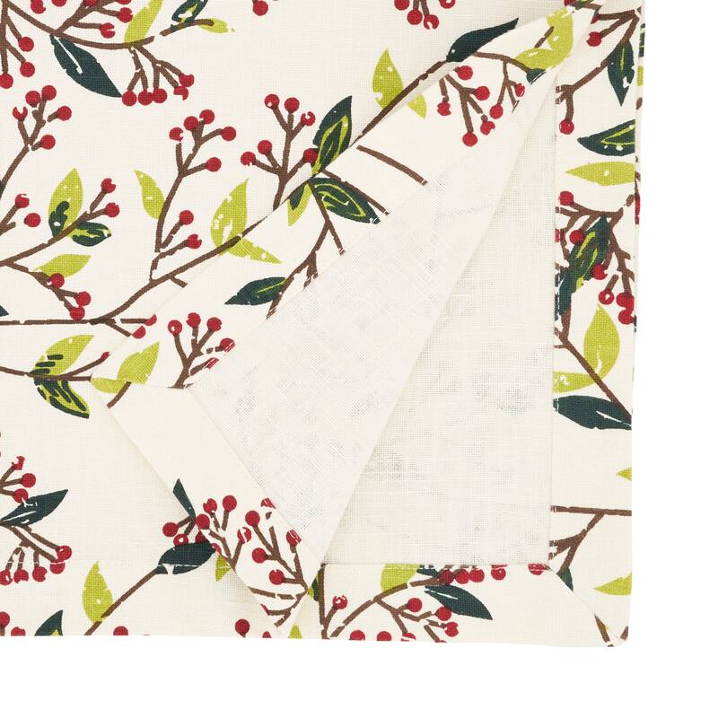 Red Berry Delight Table Runner - 14"x72"