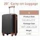 preview thumbnail 26 of 26, Hardshell Luggage, Lightweight Durable ABS Suitcase with Double Spinner Wheels, TSA Lock, 20 Inch Travel Carry On Luggage