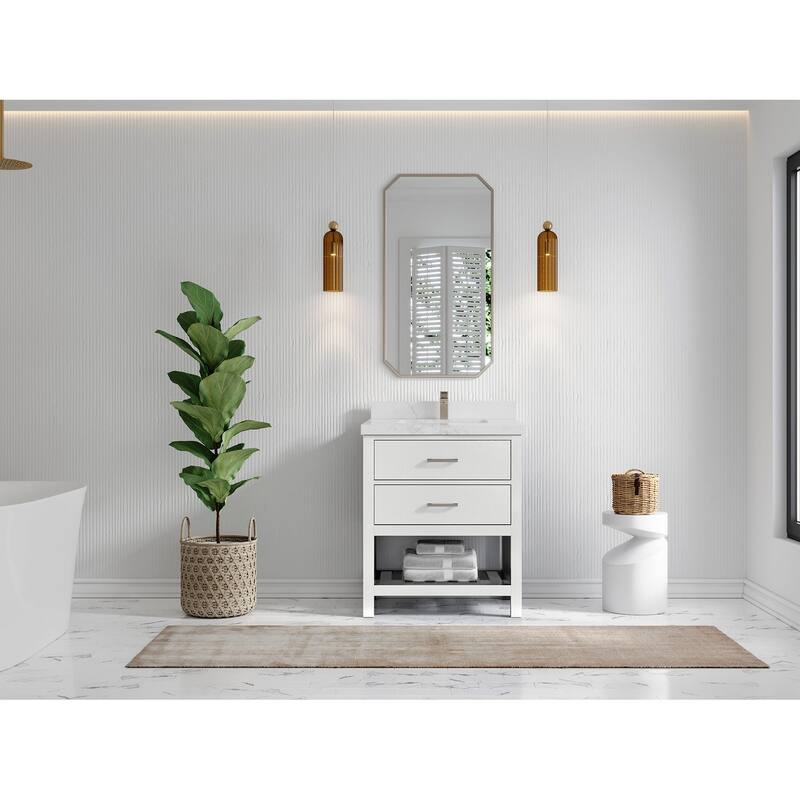 Willow Collections 30 in. W x 22 in. D Parker Single Sink Bathroom Vanity with Countertop