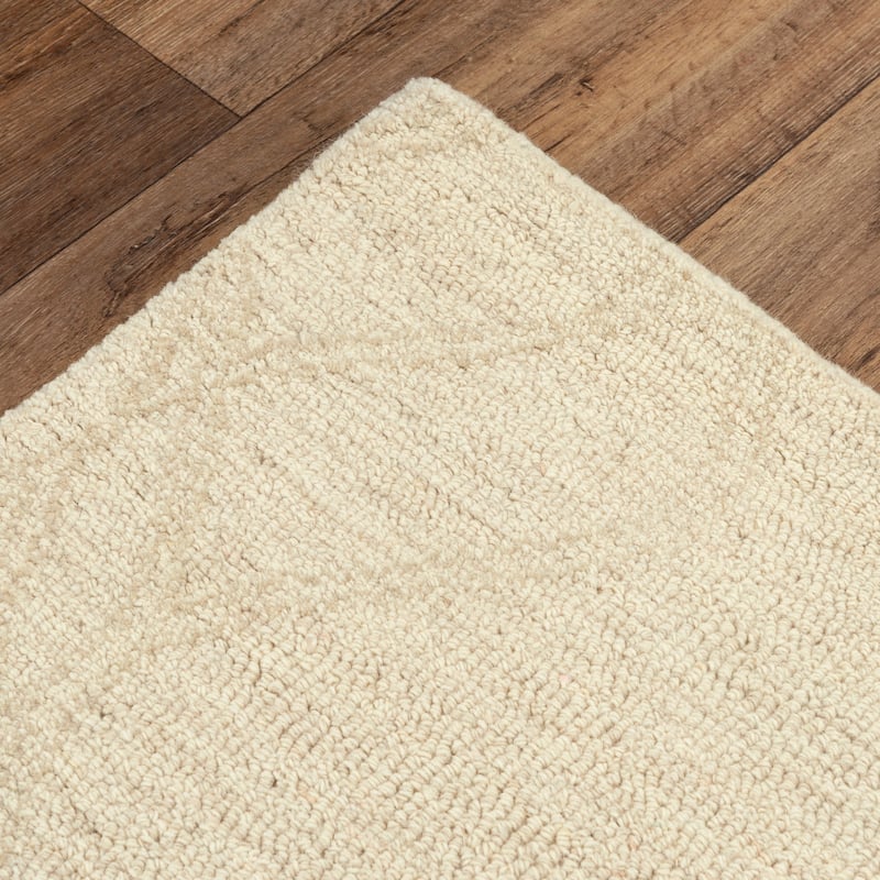 Alora Decor Wondrous Grey Hand-tufted Wool Rug