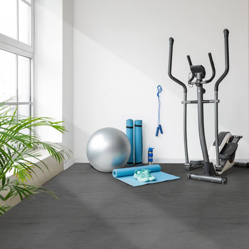 Sorbus 96 Sq. Ft. Wood Grain Floor Tiles Foam Mat EVA Interlocking Mats Tile 3/8-Inch Thick Exercise Mats w/Borders