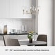 preview thumbnail 11 of 12, Hunter Xidane Metal and Glass Orb Chandelier - Entry, Kitchen or Dining Room Table, Bedroom - Mid-Century Modern, Transitional