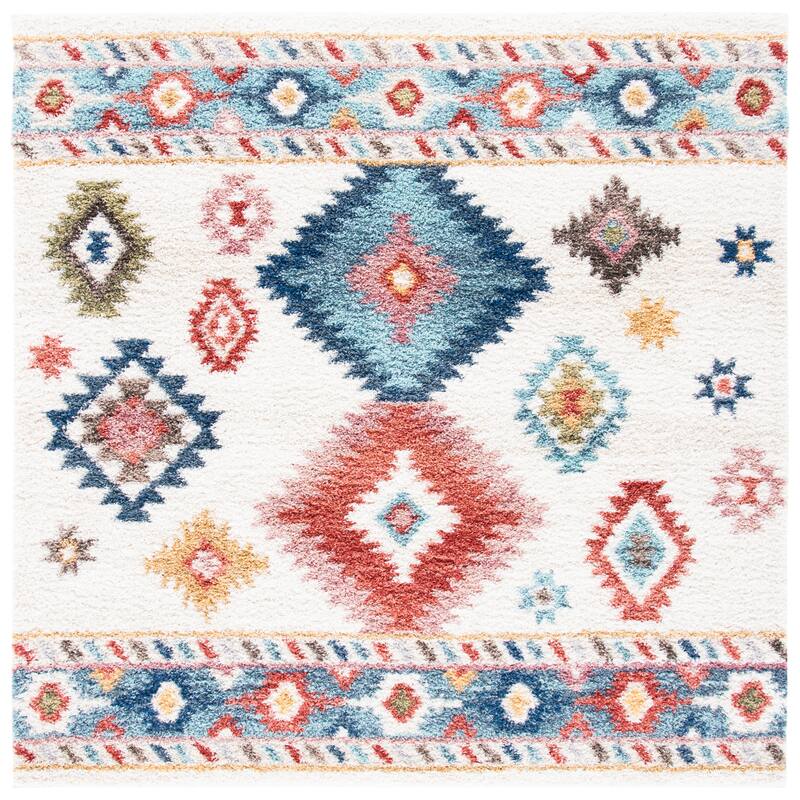 SAFAVIEH Calista Shag Juna Abstract 1-inch Thick Rug