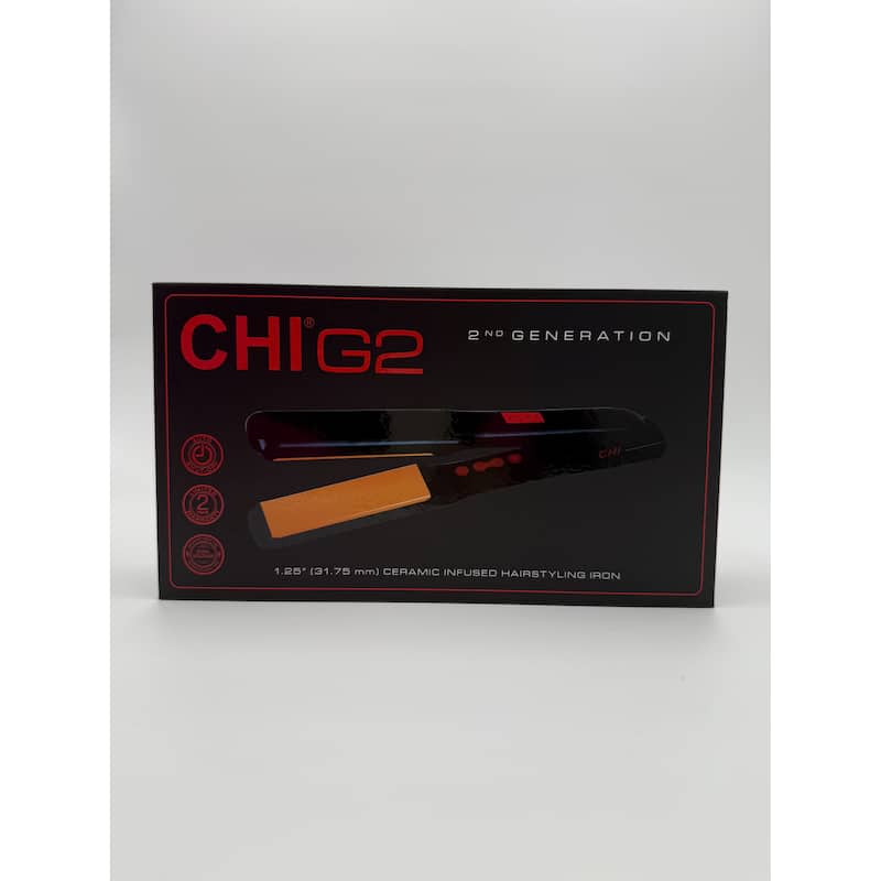 CHI G2 Professional Hair Straightener Titanium Infused Ceramic Plates Flat Iron 1 1/4 Inch