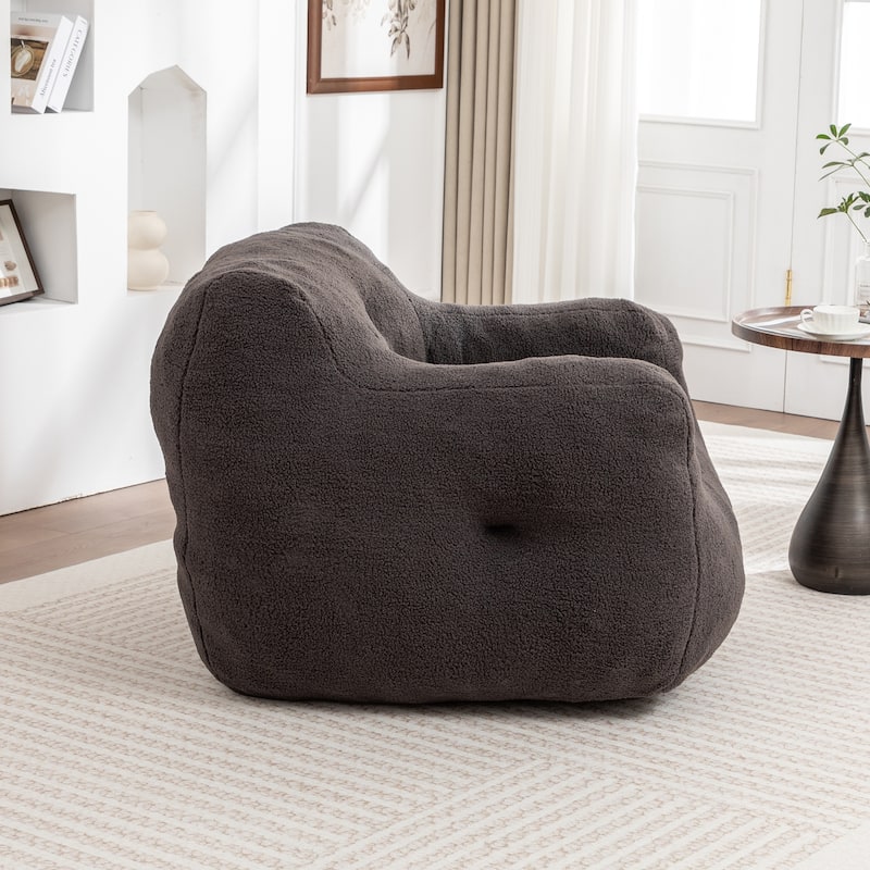 Bean Bag Chair, Bean Bag Sofa Chair with Armrests Stuffed High-Density Foam, Lazy Sofa Comfy Chairs BeanBag Chair