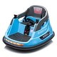 preview thumbnail 41 of 58, 12V ride on bumper car for kids,1.5-5 Years Old,Baby Bumping Toy Gifts W/Remote Control, LED Lights,360 Degree Spin Blue