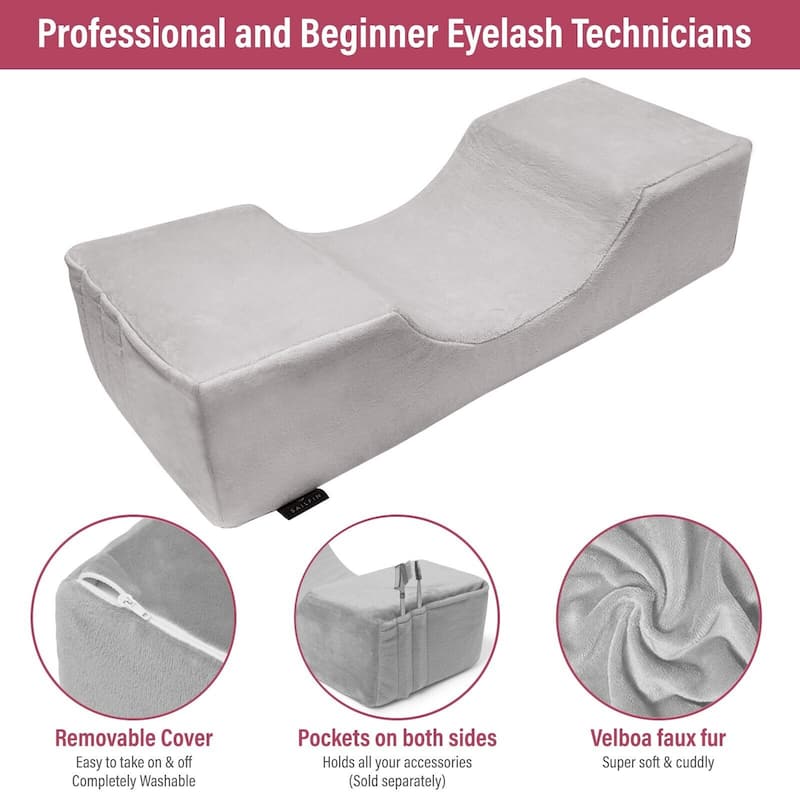 Eyelash Extension Pillow U-Shape Memory Foam with Velvet Pillowcase