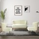 preview thumbnail 1 of 117, Delicia 3 Piece Living Room Set with Golden Legs by HULALA HOME IVORY