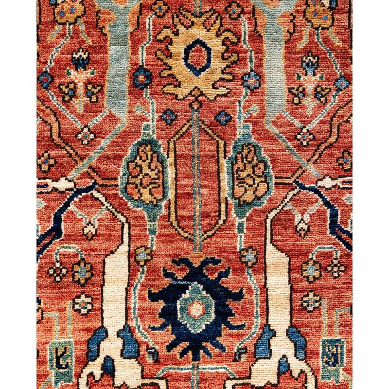 Serapi One-of-a-Kind Hand-Knotted Area Rug - Red - 7' 10" x 9' 9"