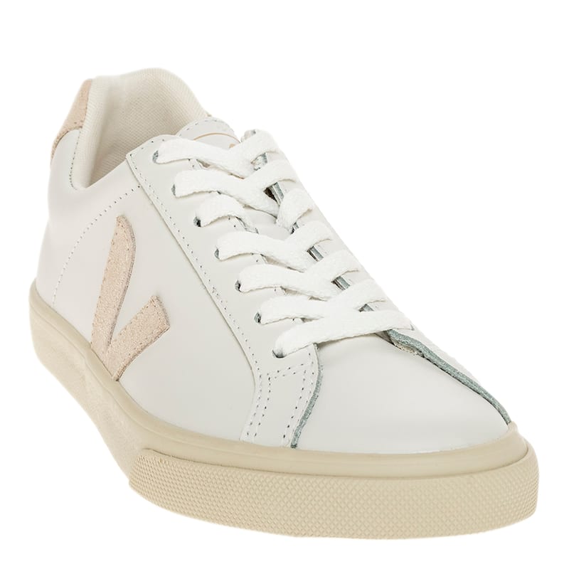 Veja Women's Esplar Sneakers in White with Beige - 38 EU