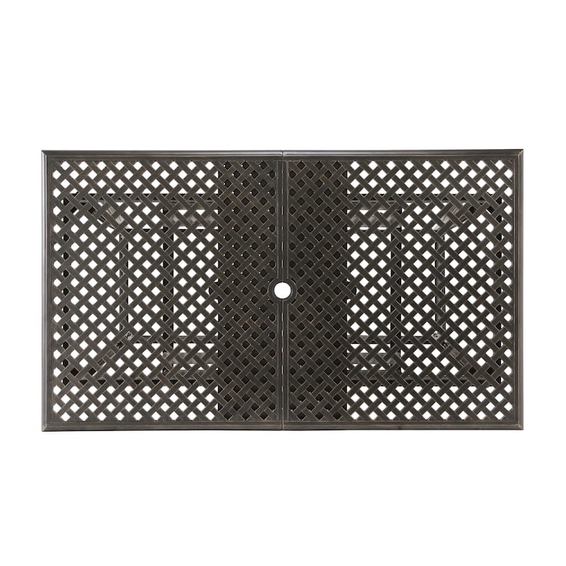 Abigal Outdoor Copper Cast Cast Aluminum Rustic Dining Collection by Christopher Knight Home
