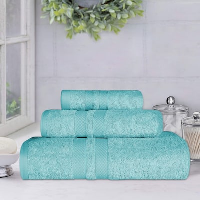 Cotton Quick-Drying 3 Piece Highly Absorbent Towel Set by Superior