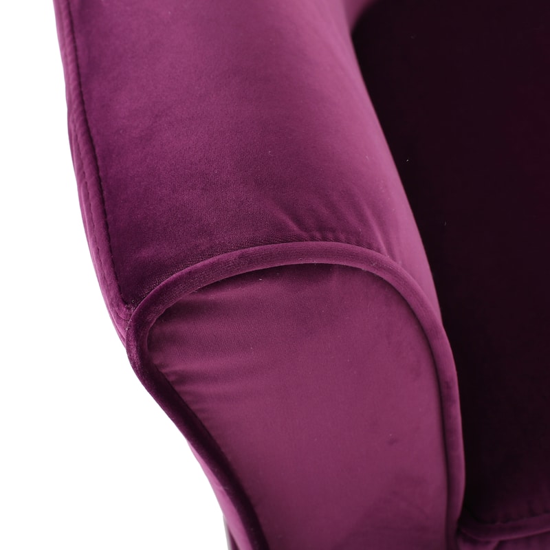 Roomfitters Upholstered Swivel Chair with Loose Skirted Cover, Cozy Modern Accent Seating for Home Spaces, Fuchsia