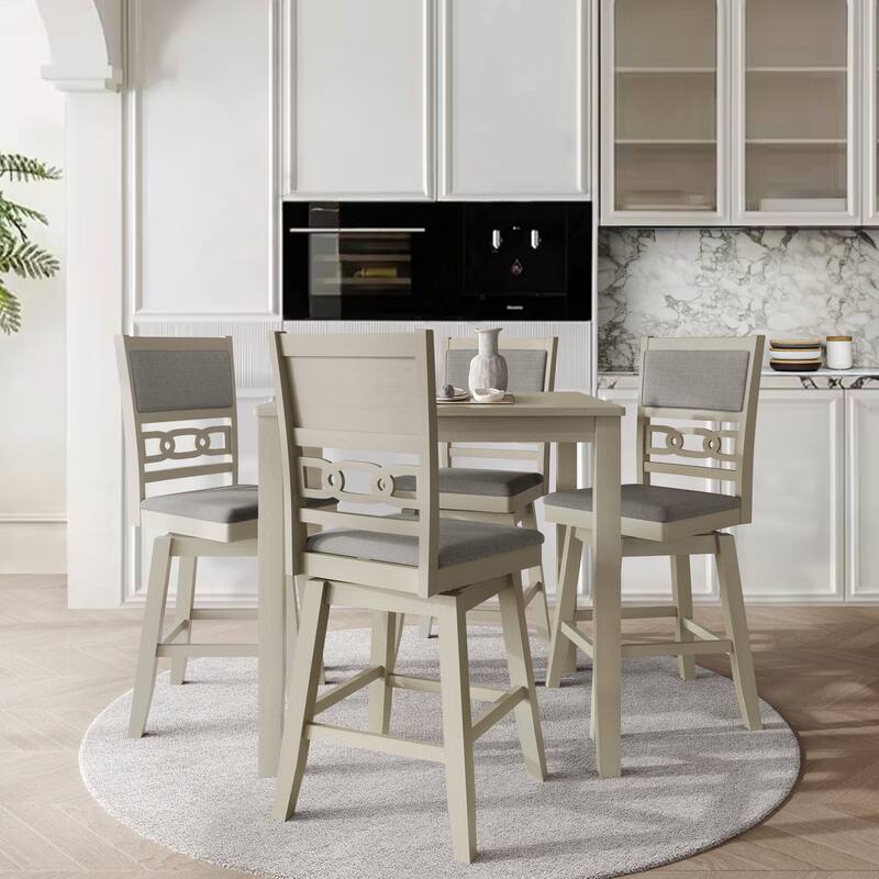 CraftPorch Luxury Swivel Counter Dining Set